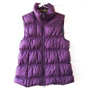 TOMMY HILFIGER Purple Quilted Feather Down Vest